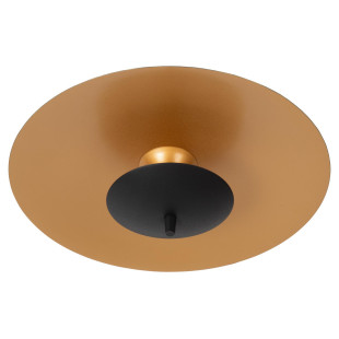 VULCAN Flush ceiling light D35 cm LED Dim. 1x9W 3000K Black Lucide