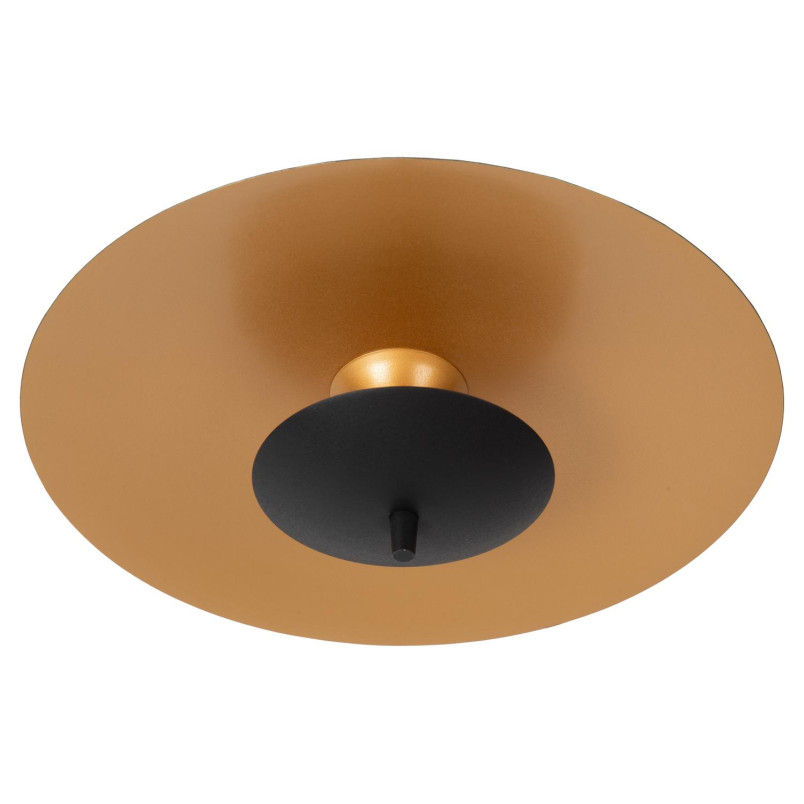 VULCAN Flush ceiling light D35 cm LED Dim. 1x9W 3000K Black Lucide
