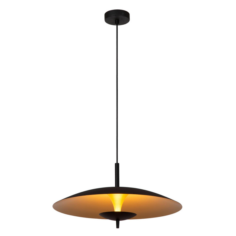 VULCAN Pendant light D45 cm LED Dim. 1x9W 3000K Black Lucide