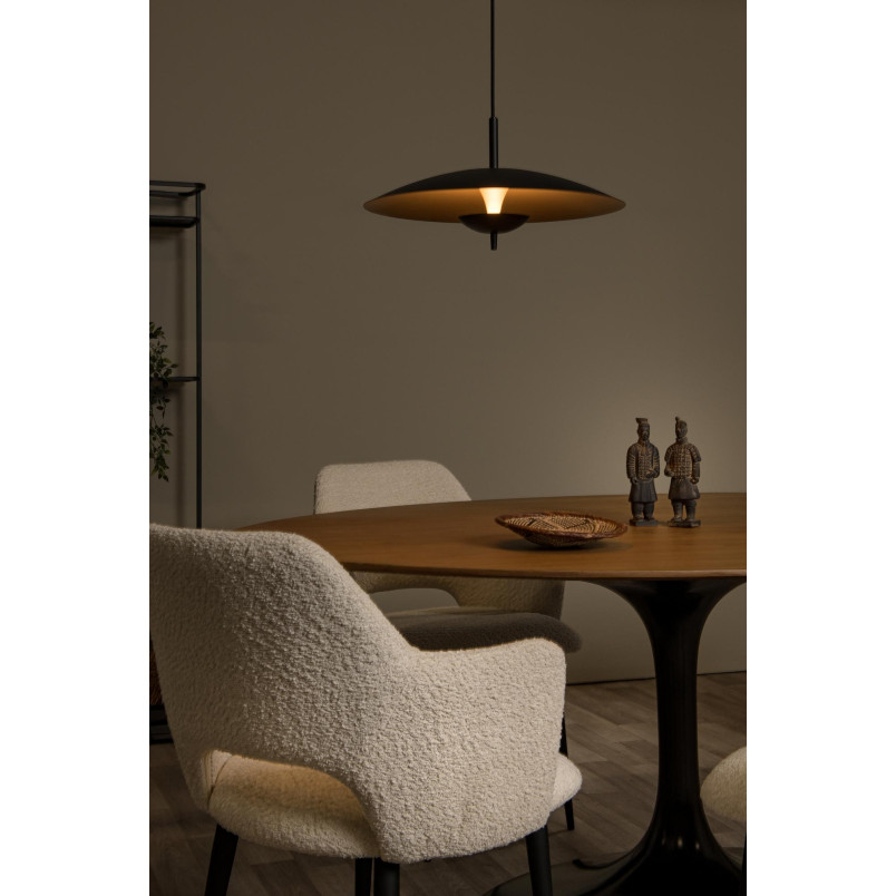 VULCAN Pendant light D45 cm LED Dim. 1x9W 3000K Black Lucide