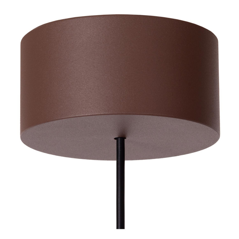 WELLS Pendant light Indoor/Outdoor Ø 10 cm LED 1x8W 2700K IP54 Rust Brown - Essential Lucide