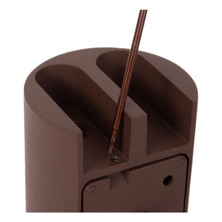 YORK Wall spotlight / Wall light Indoor/Outdoor LED 4x1,2W 2700K IP54 Rust Brown - Essential Lucide