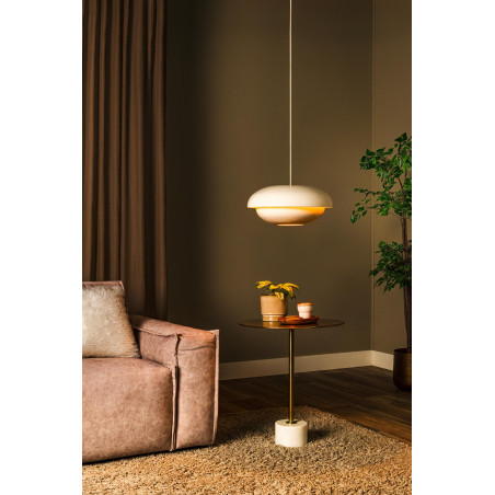 YOUNES Pendant light D 40 cm 1xE27 Cream Essential Lucide