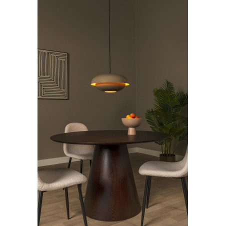 YOUNES Pendant light D 40 cm 1xE27 Taupe Essential Lucide