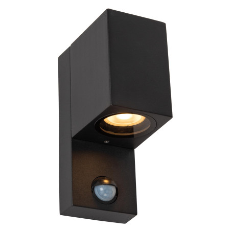 ZARO IR Wall spotlight Outdoor 1xGU10 IP65 Black Lucide