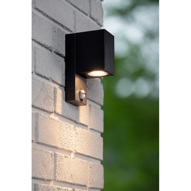 ZARO IR Wall spotlight Outdoor 1xGU10 IP65 Black Lucide