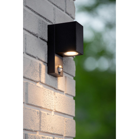ZARO IR Wall spotlight Outdoor 1xGU10 IP65 Black Lucide