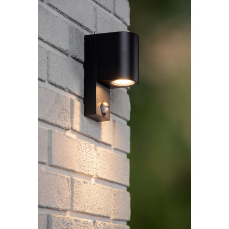 ZARO IR Wall spotlight Outdoor 1xGU10 IP65 Black Lucide