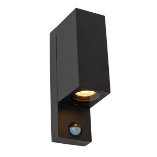 ZARO IR Wall spotlight Outdoor 2xGU10 IP65 Black Lucide