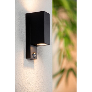 ZARO IR Wall spotlight Outdoor 2xGU10 IP65 Black Lucide