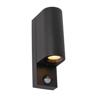ZARO IR Wall spotlight Outdoor 2xGU10 IP65 Black Lucide