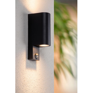 ZARO IR Wall spotlight Outdoor 2xGU10 IP65 Black Lucide