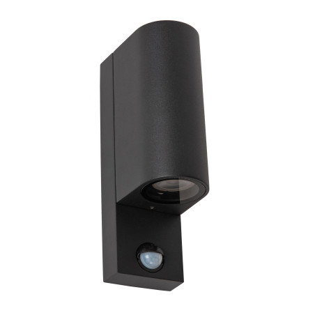 ZARO IR Wall spotlight Outdoor 2xGU10 IP65 Black Lucide
