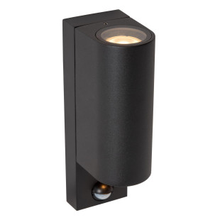 ZARO IR Wall spotlight Outdoor 2xGU10 IP65 Black Lucide