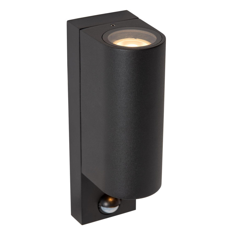 ZARO IR Wall spotlight Outdoor 2xGU10 IP65 Black Lucide