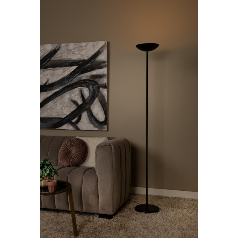 ZENITH Floor lamp LED Dim. 1x20W 3000K Black Lucide