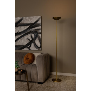 ZENITH Floor lamp LED Dim. 1x20W 3000K Matt Gold / Brass Lucide
