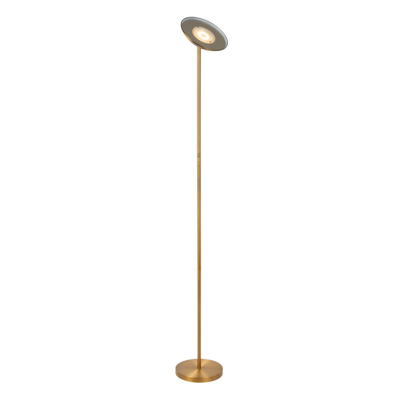 ZENITH Floor lamp LED Dim. 1x20W 3000K Matt Gold / Brass Lucide