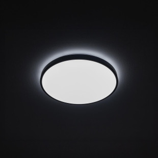 Plafon okrągły do łazienki Agnes 38,5cm LED PRO czarny 22W 4000K IP44 Nowodvorski