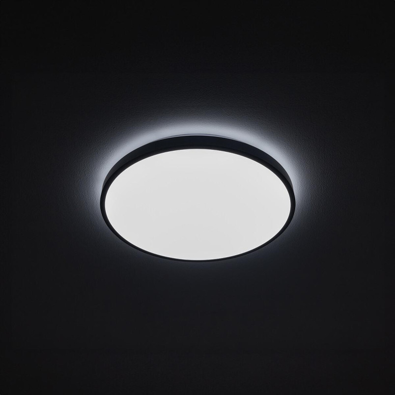 Plafon okrągły do łazienki Agnes 38,5cm LED PRO czarny 22W 4000K IP44 Nowodvorski