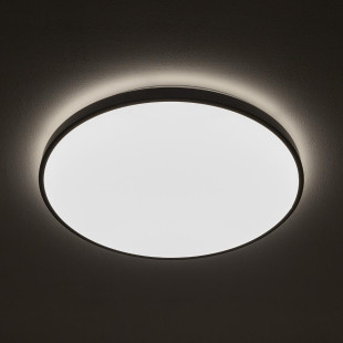 Plafon okrągły do łazienki Agnes 49cm LED PRO czarny 32W 3000K IP44 Nowodvorski