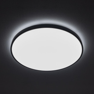 Plafon okrągły do łazienki Agnes 49cm LED PRO czarny 32W 4000K IP44 Nowodvorski
