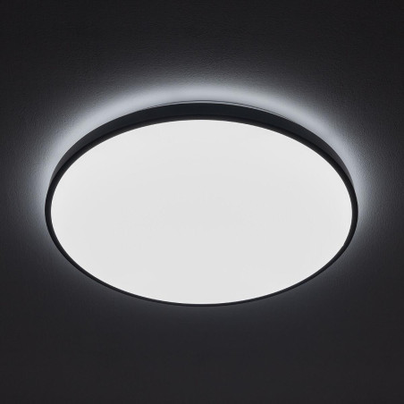 Plafon okrągły do łazienki Agnes 49cm LED PRO czarny 32W 4000K IP44 Nowodvorski