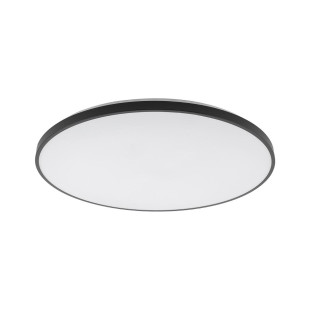 Plafon okrągły do łazienki Agnes 64,2cm LED PRO czarny 64W 3000K IP44 Nowodvorski