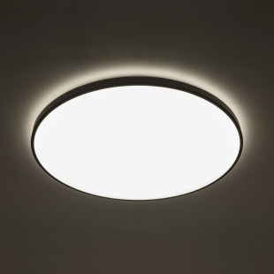 Plafon okrągły do łazienki Agnes 64,2cm LED PRO czarny 64W 3000K IP44 Nowodvorski