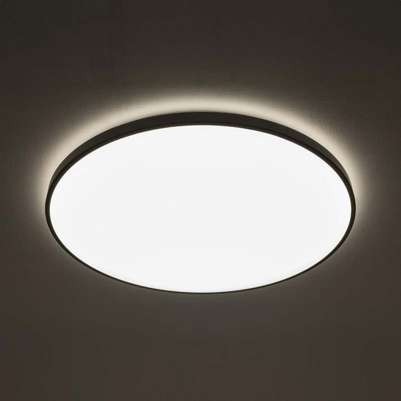 Plafon okrągły do łazienki Agnes 64,2cm LED PRO czarny 64W 3000K IP44 Nowodvorski
