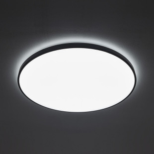 Plafon okrągły do łazienki Agnes 64,2cm LED PRO czarny 64W 4000K IP44 Nowodvorski