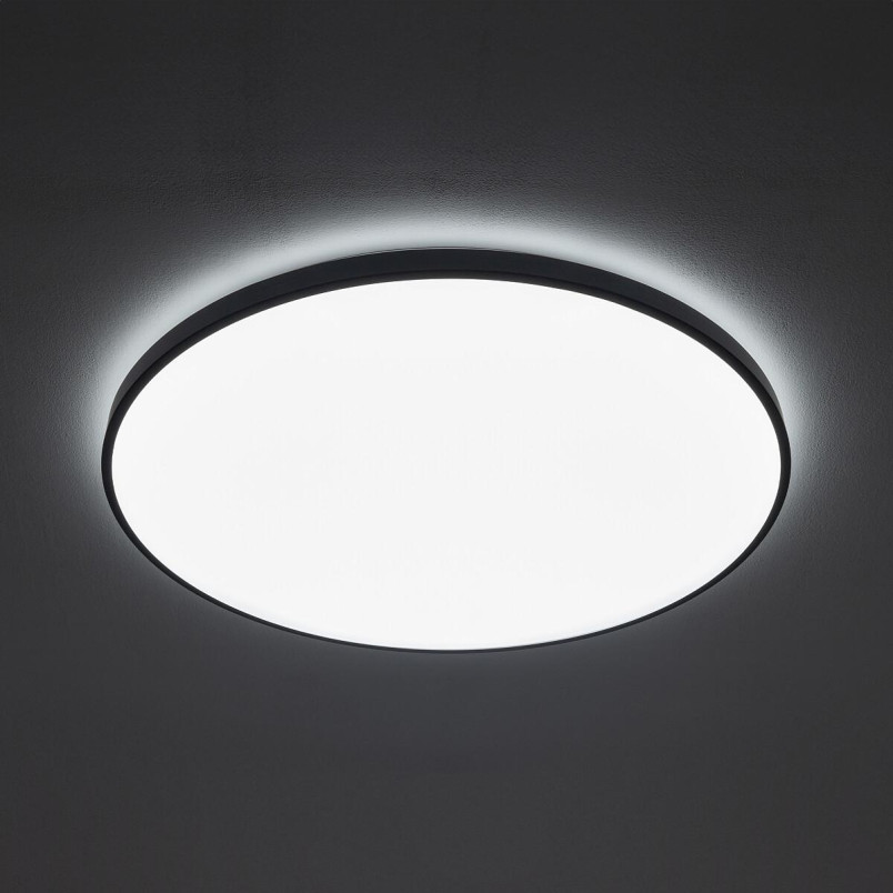 Plafon okrągły do łazienki Agnes 64,2cm LED PRO czarny 64W 4000K IP44 Nowodvorski