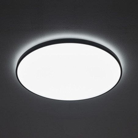 Plafon okrągły do łazienki Agnes 64,2cm LED PRO czarny 64W 4000K IP44 Nowodvorski