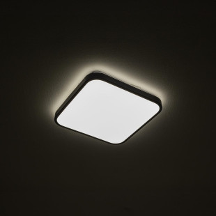 Plafon kwadratowy do łazienki Agnes 33,5cm LED PRO czarny 16W 3000K IP44 Nowodvorski