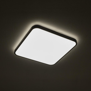 Plafon kwadratowy do łazienki Agnes 43,5cm LED PRO czarny 32W 3000K IP44 Nowodvorski