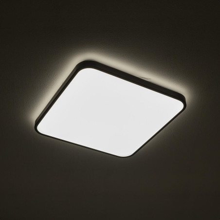 Plafon kwadratowy do łazienki Agnes 43,5cm LED PRO czarny 32W 3000K IP44 Nowodvorski
