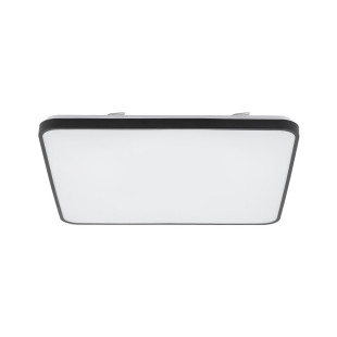 Plafon kwadratowy do łazienki Agnes 63,5cm LED PRO czarny 64W 3000K IP44 Nowodvorski