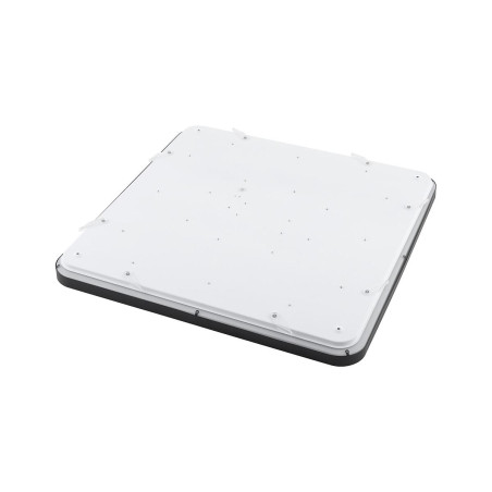 Plafon kwadratowy do łazienki Agnes 63,5cm LED PRO czarny 64W 3000K IP44 Nowodvorski