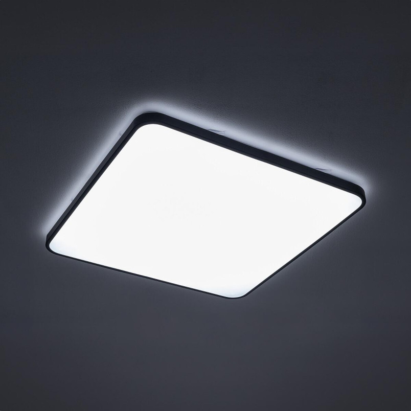Plafon kwadratowy do łazienki Agnes 63,5cm LED PRO czarny 64W 4000K IP44 Nowodvorski