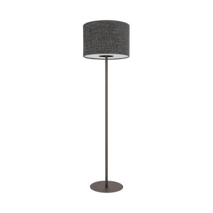 Lampa podłogowa z abażurem Amarela  163cm czarny melanż / czekoladowy Nowodvorski
