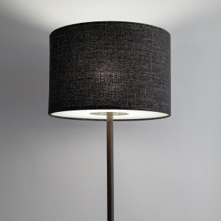 Lampa podłogowa z abażurem Amarela  163cm czarny melanż / czekoladowy Nowodvorski