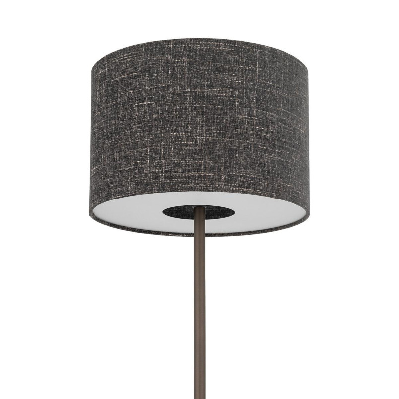 Lampa podłogowa z abażurem Amarela  163cm czarny melanż / czekoladowy Nowodvorski