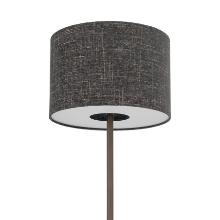 Lampa podłogowa z abażurem Amarela  163cm czarny melanż / czekoladowy Nowodvorski