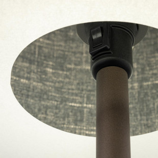 Lampa podłogowa z abażurem Amarela  163cm czarny melanż / czekoladowy Nowodvorski