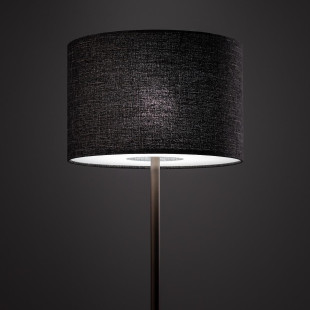 Lampa podłogowa z abażurem Amarela  163cm czarny melanż / czekoladowy Nowodvorski