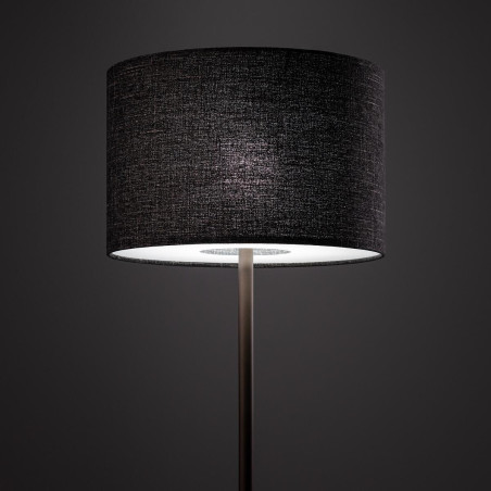 Lampa podłogowa z abażurem Amarela  163cm czarny melanż / czekoladowy Nowodvorski