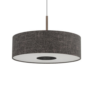 Lampa wisząca z abażurem Amarela 65cm czarny melanż / czekoladowy Nowodvorski