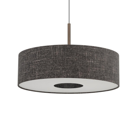 Lampa wisząca z abażurem Amarela 65cm czarny melanż / czekoladowy Nowodvorski
