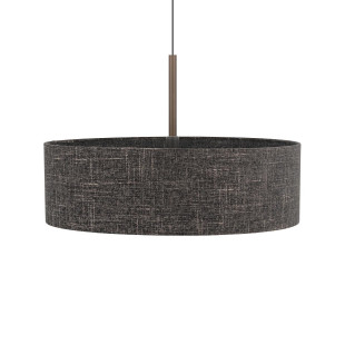 Lampa wisząca z abażurem Amarela 65cm czarny melanż / czekoladowy Nowodvorski