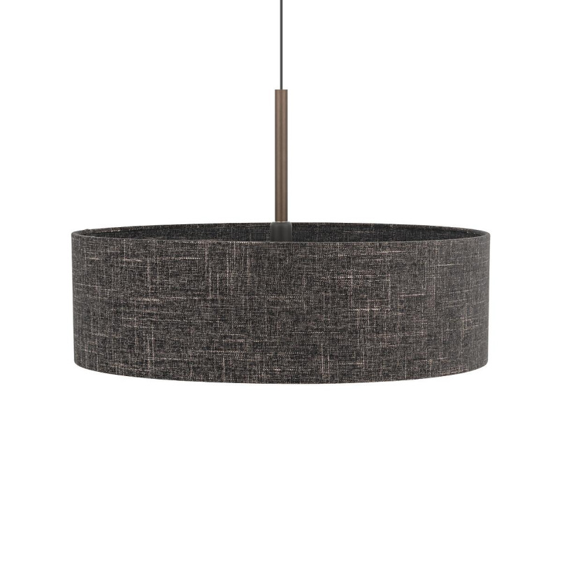 Lampa wisząca z abażurem Amarela 65cm czarny melanż / czekoladowy Nowodvorski